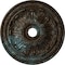 Ekena Millwork Flagstone Ceiling Medallion (Canopies up to 3 7/8"), 30"OD x 3 7/8"ID x 3 1/4"P, Bronze Blue Patina CM30FLBBS - alternate 1